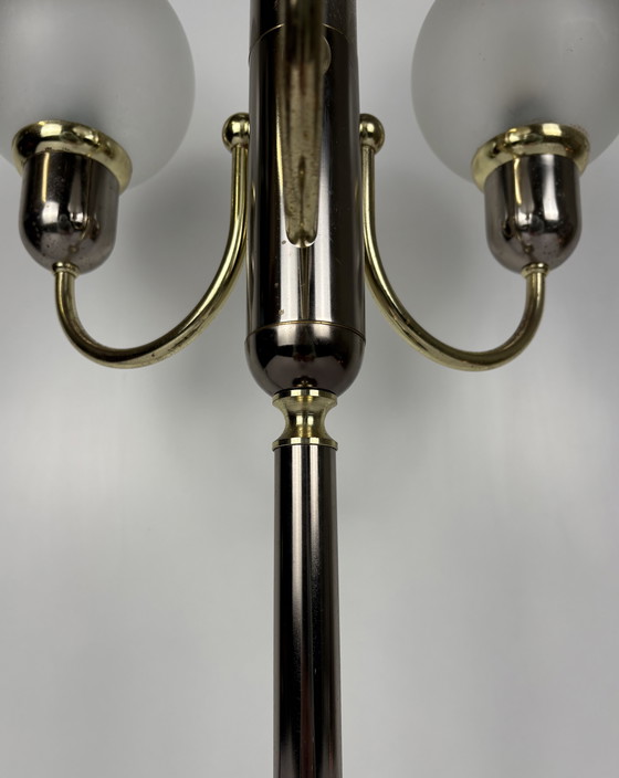 Image 1 of Lampe boule vintage originale en laiton, modèle Lengefeld