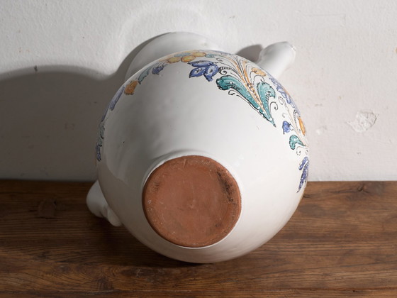 Brocca in ceramica smaltata antica, Impero Austro-Ungarico, Anno 1922, Stoviglie, Nero (foto 9 di 11)