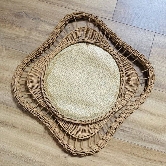 Image 1 of Wicker mirror