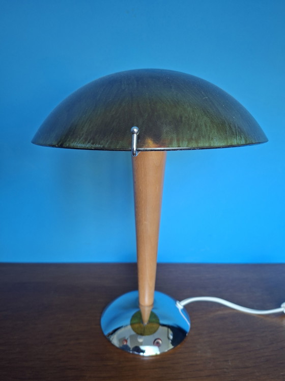 Image 1 of Jolie lampe champignon vintage en verre