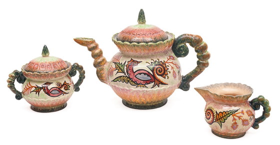 Image 1 of Servizio da caffè Paul Fouillen Quimper