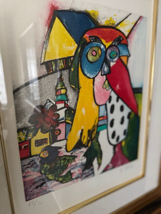 Original Otmar Alt Graphic Print, Hand-Signed & Limited, High-Quality Framed, Paintings & Drawings, Paper (photo 4 of 5)