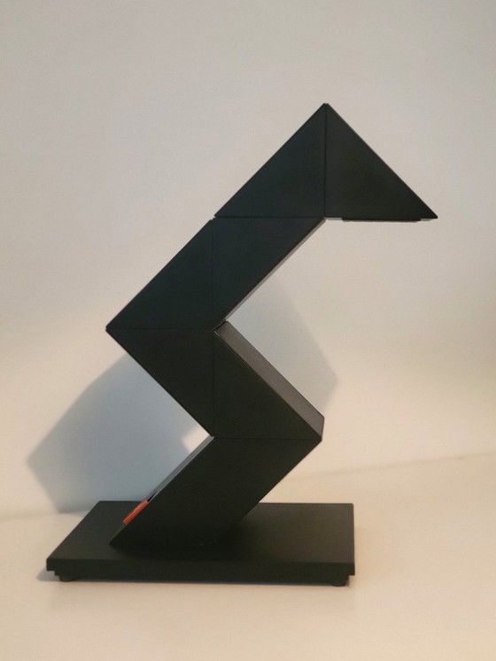 Image 1 of Ensemble de 2 lampes de table vintage Zig Zag de Massive Belgium, 1984