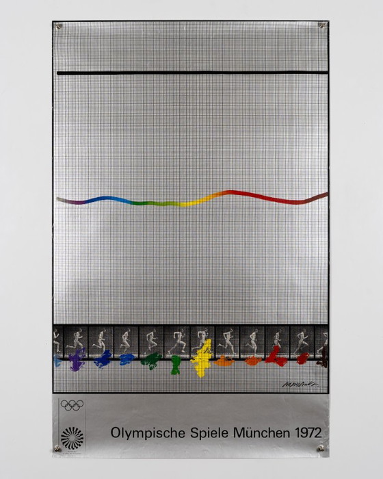 Olympische Spiele München 1972 – Affiche olympique vintage originale de Shusaku Arakawa – Moderne – 101 x 64 (photo 3 of 8)