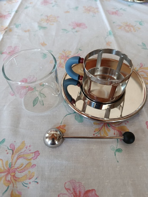 Image 1 of Alessi coffee set, tray and four mugs