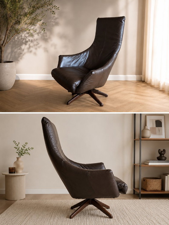Image 1 of Lederen design relaxfauteuil