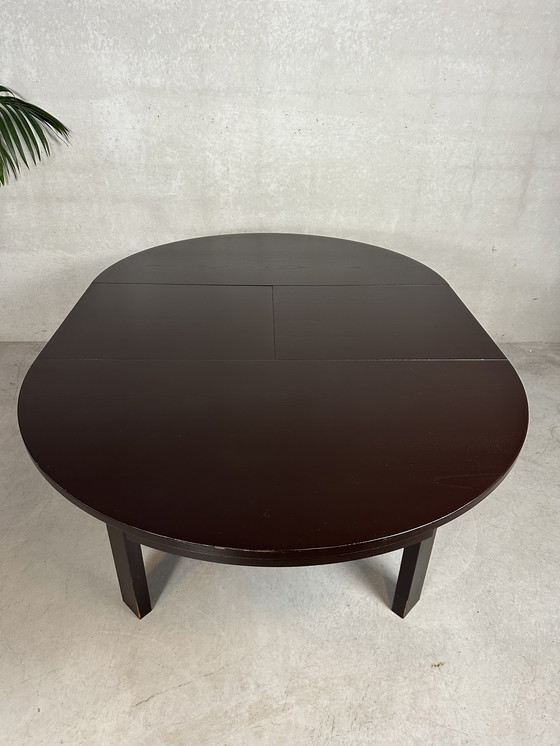 Image 1 of Adjustable vintage dining table (round/oval) - 1970s