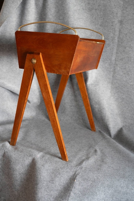 Image 1 of 1960 Vintage - Table de couture Armoire à couture Commode de couture Boîte à couture