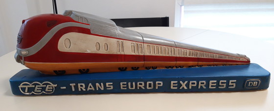 Image 1 of Trans Europe Express (1957), Plâtre Publicitaire Ancien