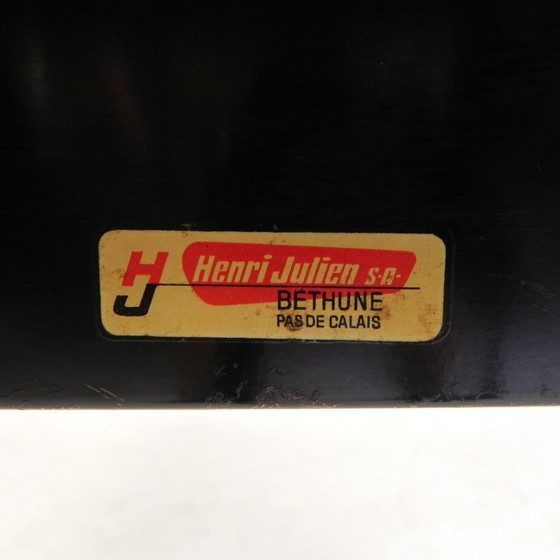 Image 1 of Henri Julien bistro table, Model Tolix T55 with Formica top, 1950s