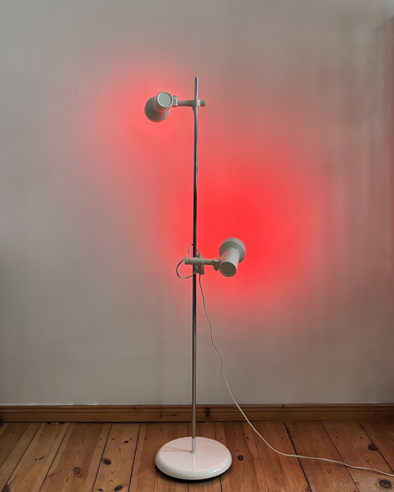 Image 1 of Vintage Floor Lamp MIWI Space Age 1970s, Adjustable Lamp, Hustadt Leuchten Germany, Mid Century Modern, 70s Industrial