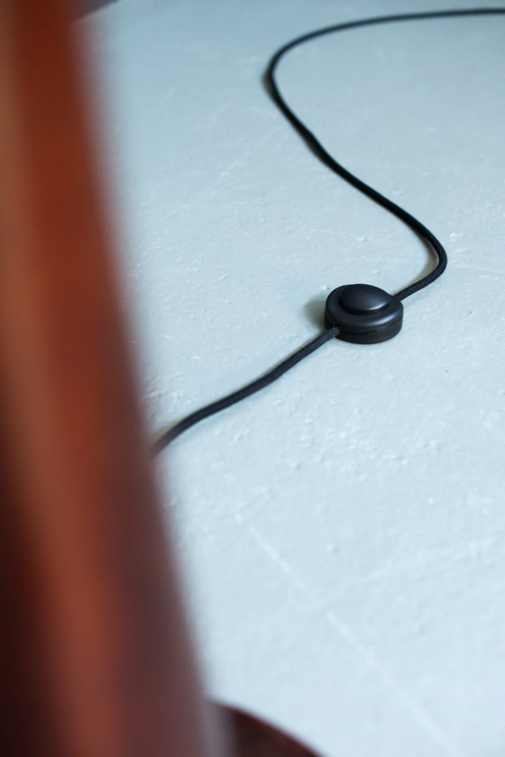 Image 1 of Italian Sculptural Rosewood Floor Lamp