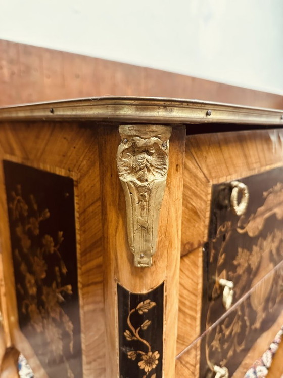 Antiker französischer Beistelltisch – Beistelltische, Metall, Holz (photo 8 of 16)