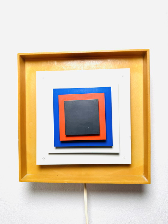 Image 1 of KVADRILLE WALL LAMP BY BENGT KARLBY FOR LYFA, DENMARK, 1970s