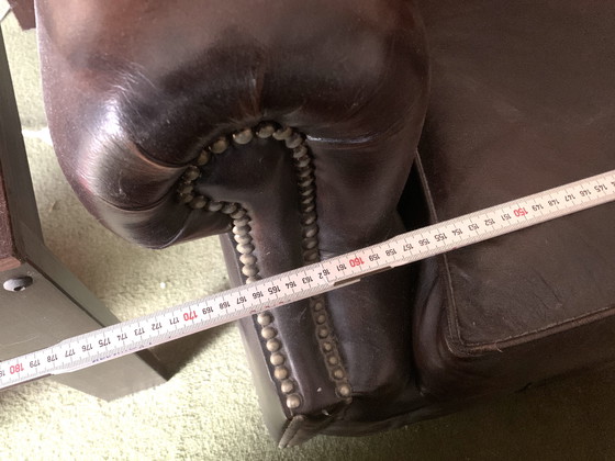 Image 1 of Chesterfield fauteuil, bank, poef, zitset, vintage, retro