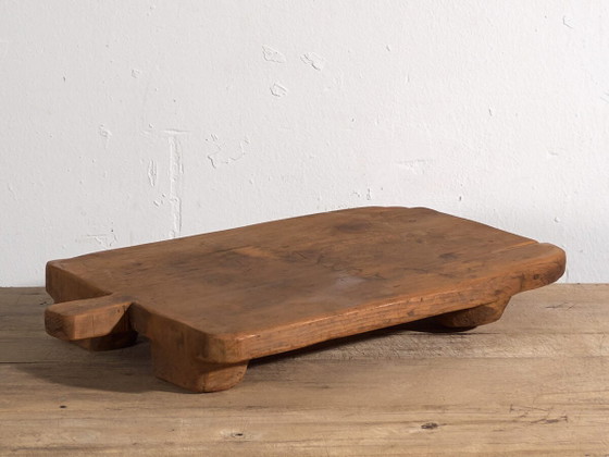 Petite table ancienne en bois massif (c.1920) #12 – Tables d'appoint, Rustic (photo 2 of 10)