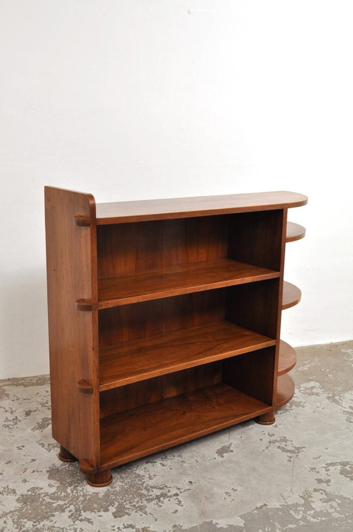 Libreria vintage in noce, anni '30 – boekenkasten, Wood