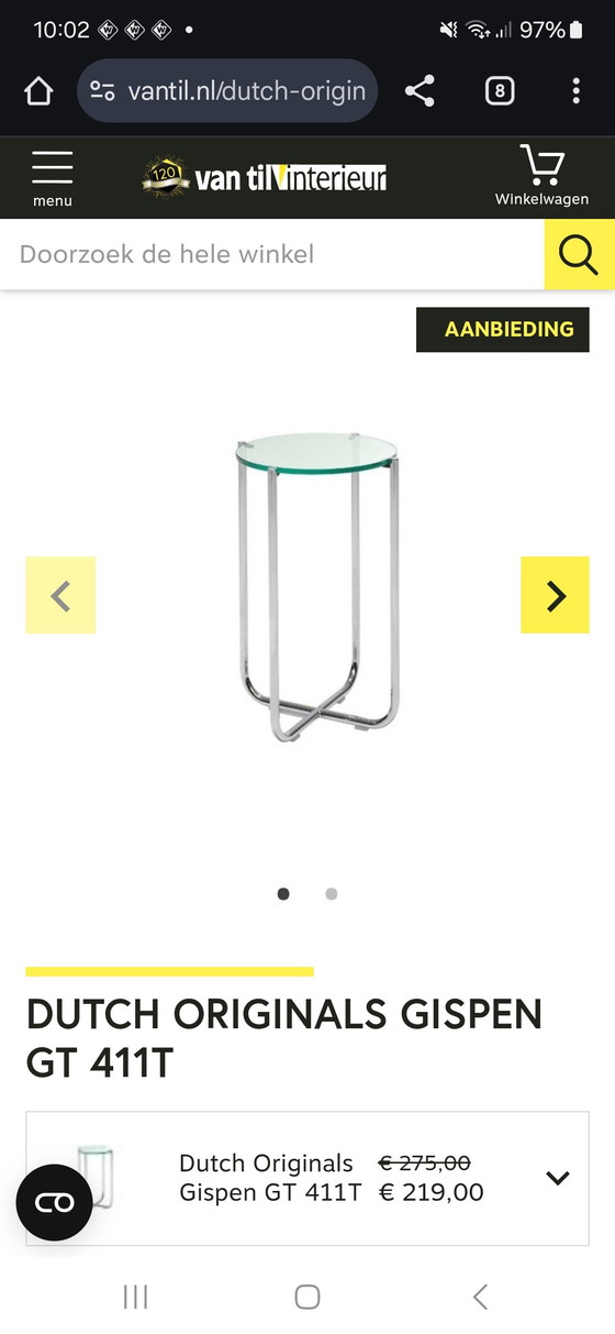 Image 1 of Dutch Originals Gispen GT 411T