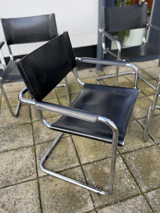 Image 1 of Set of 4 Mart Stam Dining Chairs