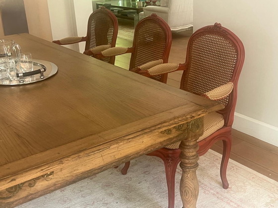 Image 1 of 10x beautiful Louis XV (dining room) chairs