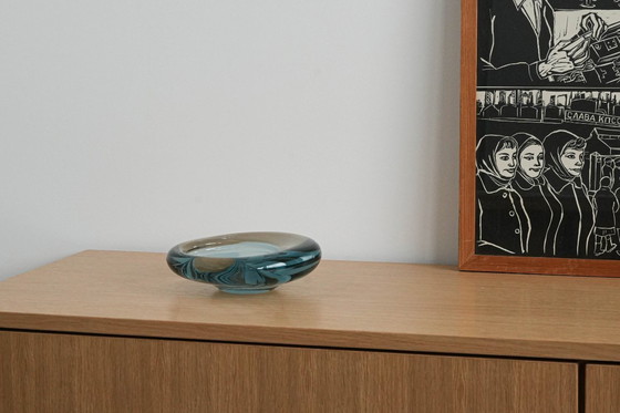 Image 1 of Glazen schaal, Deens ontwerp, jaren 60, fabrikant: Holmegaard, ontwerper: Per Lütken