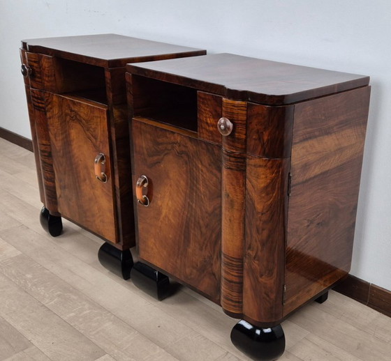 Image 1 of Venetian Noble Art Deco Bedside Tables 1924