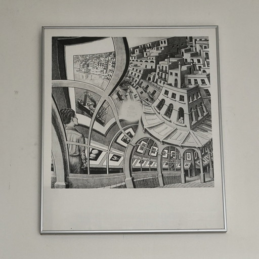 Zeefdruk van M.C. Escher. Handgesigneerd. – lithos zeefdrukken, Aluminium, Paper (photo 2 of 13)