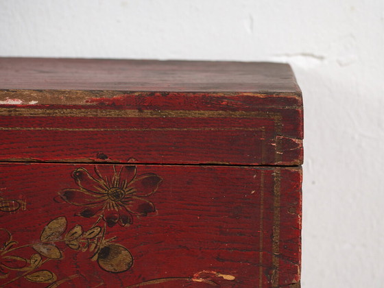 Antique garnet red oriental case (c.1900) #36 – Storage cabinet (photo 23 of 40)