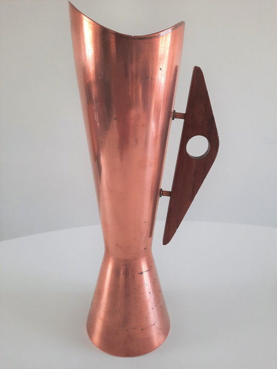 Image 1 of Set of three vintage copper Dahlmann vases