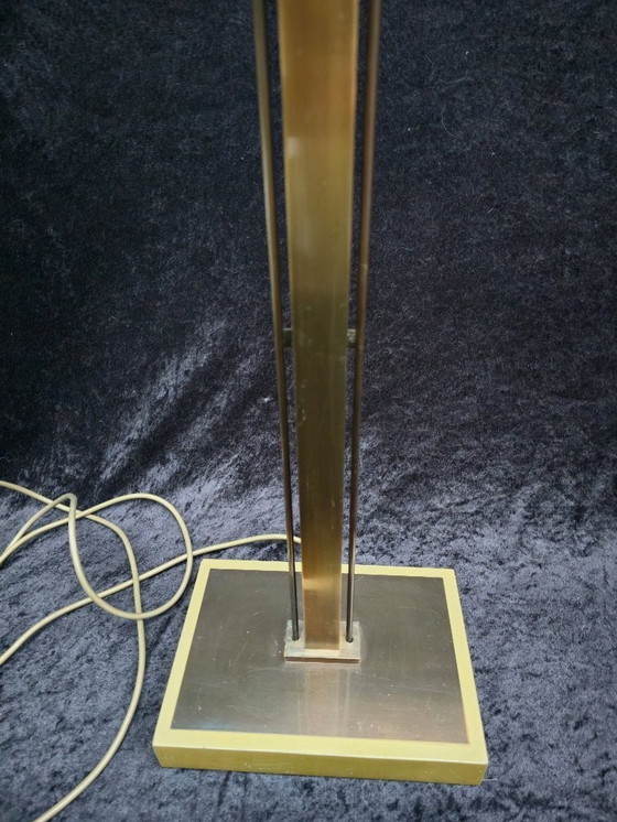 Image 1 of Lampadaire en laiton Deknudt, style Art déco, lampe en forme de coquillage