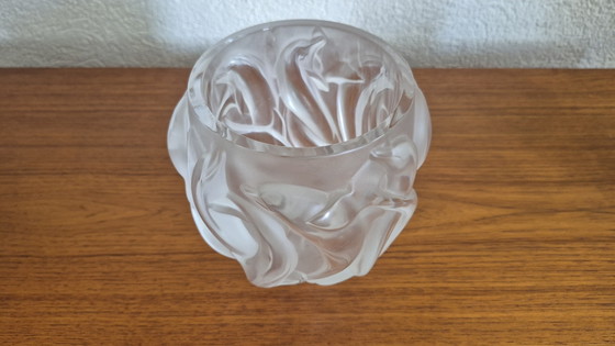 Lalique France "Dauphins" vaas - kristalglas – Glaskunst, Crystal (photo 6 of 9)