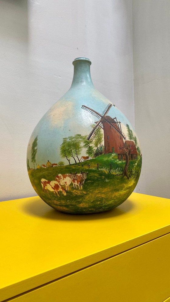 Image 1 of Hübsche Lady Jeanne Vase mit Malerei R.Caboor