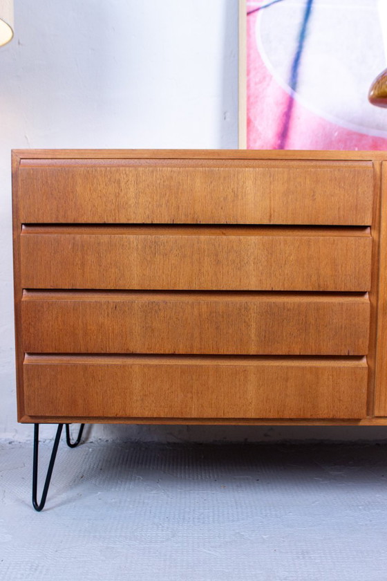 Image 1 of Cassettiera/credenza vintage in teak, stile danese, metà del secolo scorso, anni '60.