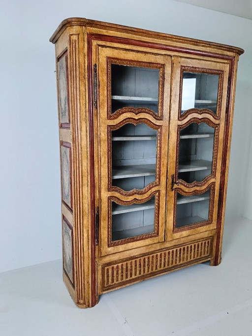 Antique French painted cabinet