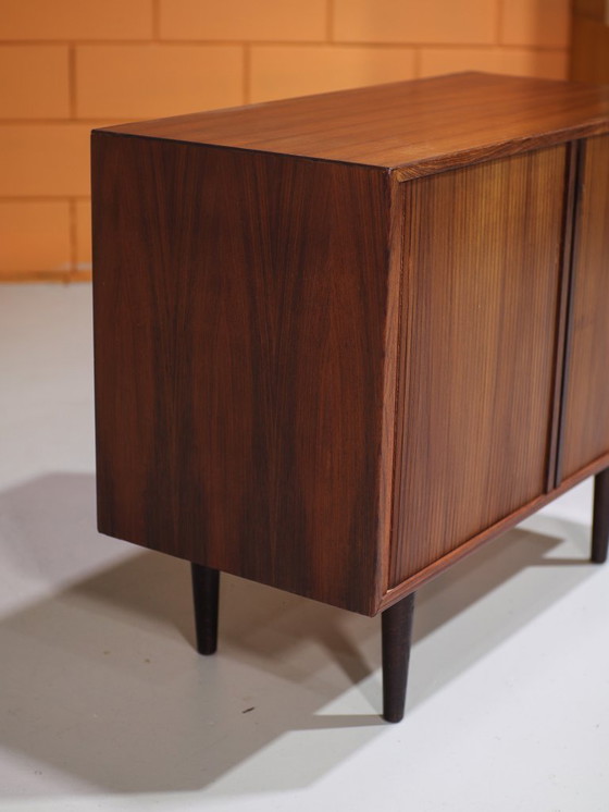 Image 1 of Cabinet with tambour doors HG Furniture rosewood Danish