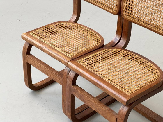 Image 1 of Set of 2 Mid-Century Cesca children's chairs with Viennese wickerwork, 1970s