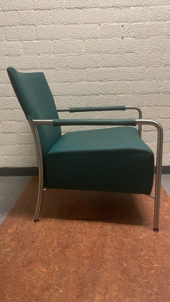 Bert Plantagie, Class Fauteuil, Cuir et Acier Inoxydable, Modèle d'Exposition – rvs, Leather (photo 8 of 12)