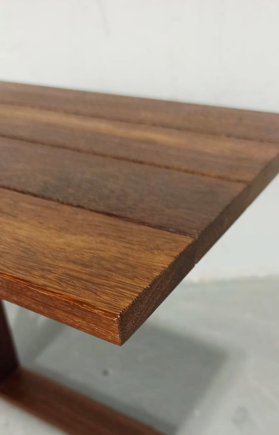 Image 1 of Mesa auxiliar de madera maciza mesa de sofá