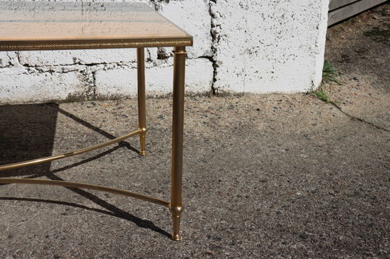 Image 1 of French Vintage Marble Coffee Table - Maison Jansen Lounge Table-Hollywood Regency Style-70s