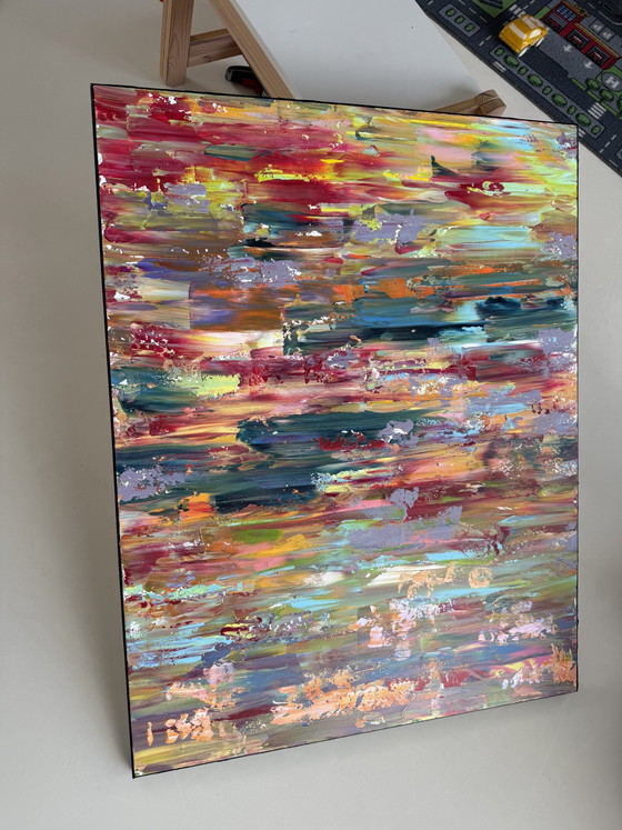 Image 1 of Artwork 90x70 incl. black floating frame
