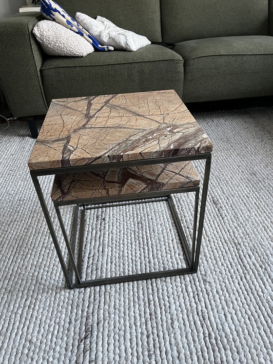Image 1 of Set of marble coffee tables 40x40