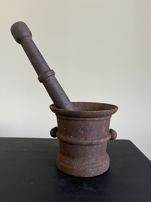 Cast Iron Mortar and Pestle