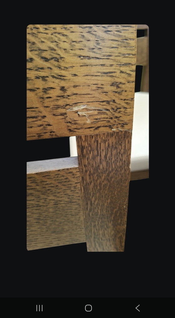 Image 1 of 6 Massief Eiken Eetkamerstoelen