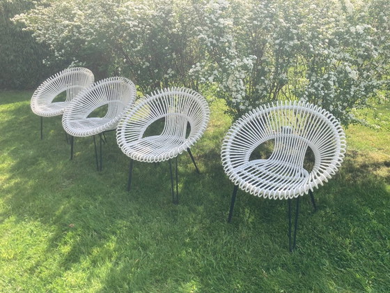 Image 1 of 4 sillones de ratán blanco Vincent Sheppard - para exteriores Roy lazy