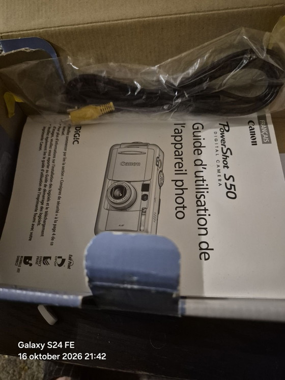 Canon powershot S50 – Fotografie, Metaal, Kunststof (photo 2 of 6)