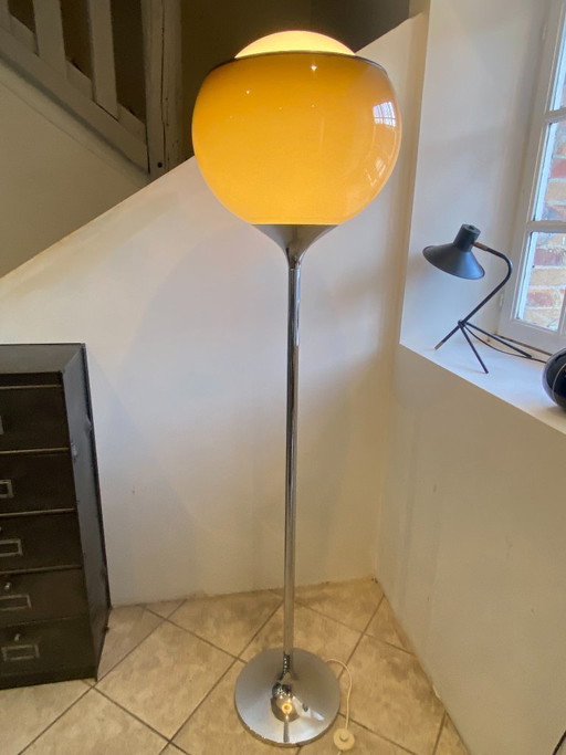 Lampadaire chromé Guzzini vintage 1960 – iGuzzini, vloerlampen, Chrome (photo 2 of 20)