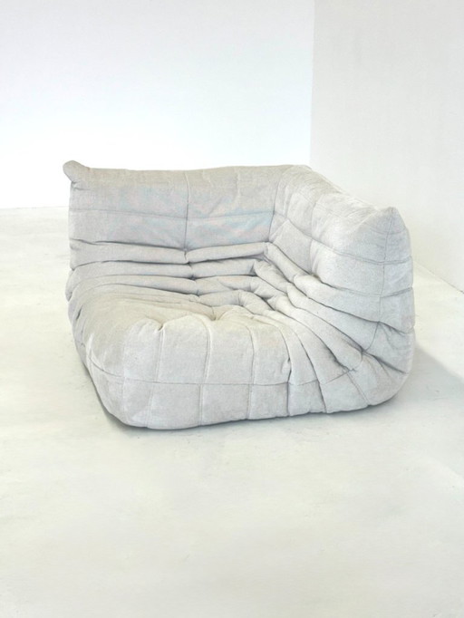 Wit taupe Ligne Roset Togo hoekelement 1-zit