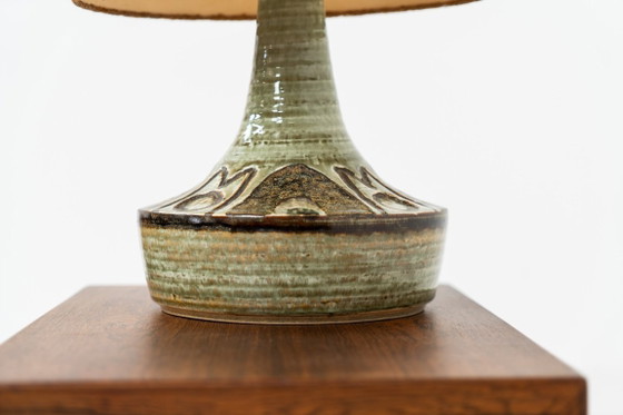 Image 1 of Ceramic table lamp by Søholm for Bornholmsk (Denmark, 1960s).