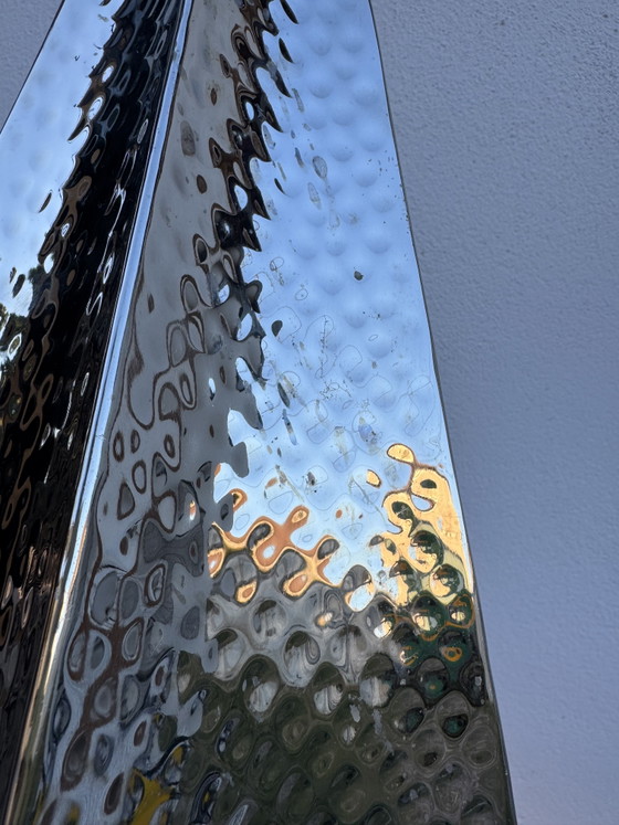 Lampada a Sospensione Moderna in Metallo Cromato Martellato – Lampade a sospensione, Chrome (photo 10 of 14)