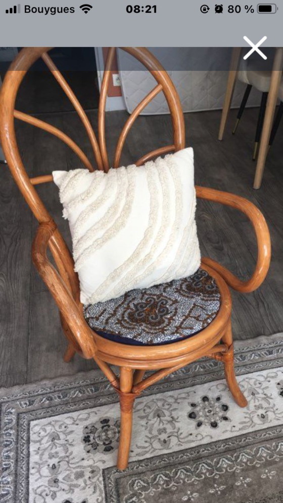 Image 1 of Sedia/poltrona in vimini e rattan